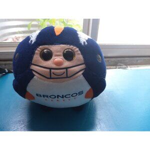 Ty Beanie Ballz NFL Denver Broncos Plush Stuffed Animal 7" Football Souvenir